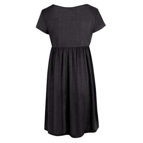 Para mujeres Mangas Cortas Vestido Básico Damas Verano Informal Vacaciones Camiseta Vestido - Imagen 14 de 18