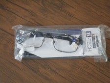 FOSTER GRANT Ti-TECH 1.00 DARK GUNMETAL FRAME READING GLASSES NEW