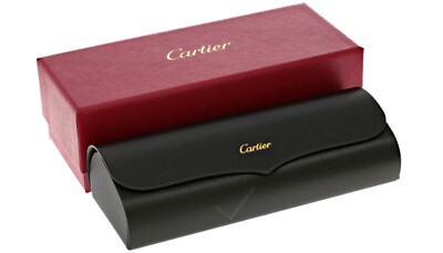 CARTIER C-Decor 56-18-140 MM Rimless Orange Lens Sunglasses
