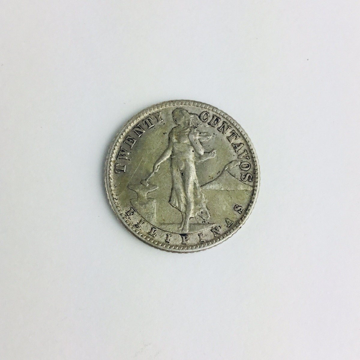 コレクション Twenty ( 20 ) centavos coin 1944 D 1944-D Philippines US Administration Silver 20 Centavos UNC