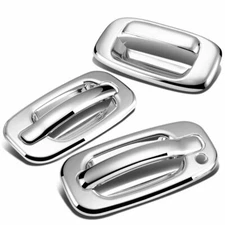 For 1999-2006 Chevy Silverado / GMC Sierra Chrome 2 Dr Handle + Tailgate Covers