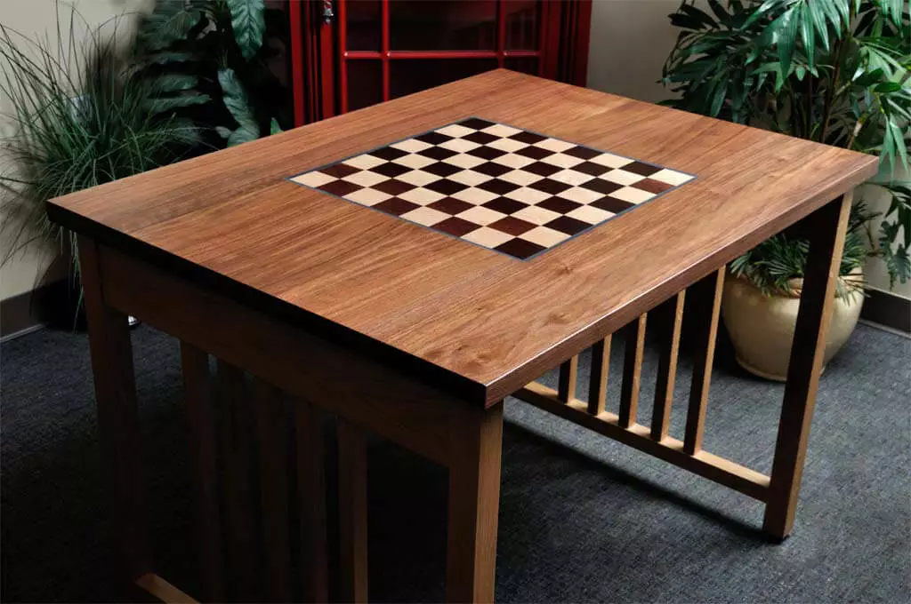 Chess Set Table | Smoked