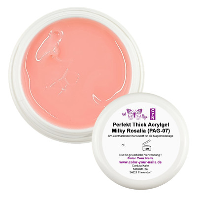 Perfekt Thick Acrylgel Milky Rosalia (PAG-07, MEGA DICKVISKOS,  Poly Acrylgel