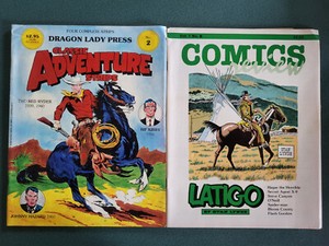 CLASSIC ADVENTURE STRIPS #2 - LATIGO #6 ~ WESTERN COMICS  ~ LOT of 2 SC BOOKS!