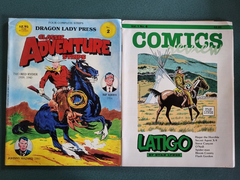 CLASSIC ADVENTURE STRIPS #2 - LATIGO #6 ~ WESTERN COMICS  ~ LOT of 2 SC BOOKS!