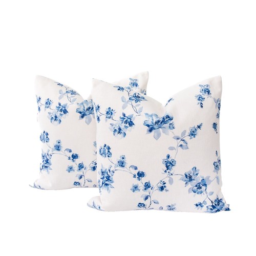 Sugarboo Designs Floral French Bulldog Canvas Throw Pillow