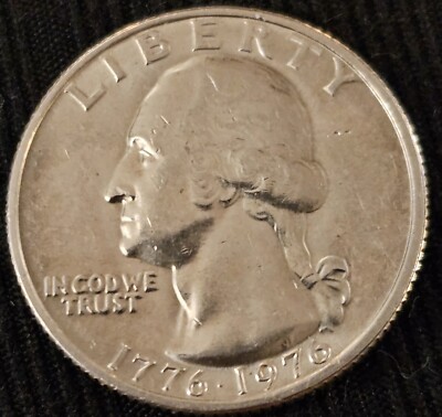 1776-1976 Rare Bicentennial Quarter, No Mint Mark, DDO. Beautiful