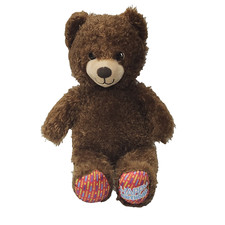 BABW Happy Birthday Bear 14 inch Stuffed Teddy Red Candle Feet Build A Bear Toy