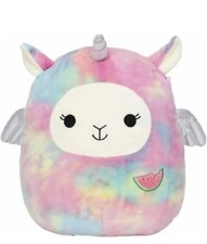 Kellytoy Squishmallow 8" Lucy-May Llamacorn watermellon plush toy