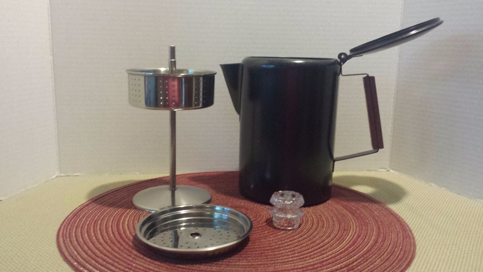 Percolating Coffee Pot Rugged Steel Durable Coffee Maker for Camping 9