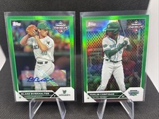 BLAKE BURKHALTER⚾️Yerlin Confidan- 2023 Topps Pro Debut Green /99 Auto/Base /99