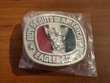 BSA, Vintage Eagle Scout Pewter Belt Buckle (BSA Cat #02507)