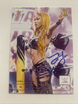 B-232 2024 Panini Photogenic WWE Jakara Jackson Autographed Card In Perso