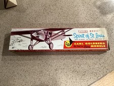 Vintage Carl Goldberg Spirit of St. Louis Kit D1 - Instructions/parts & pieces