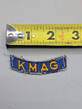 Korean War US Army KMAG orange on blue patch arc/tab.