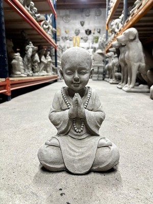Mönchsgarten Ornament Statue Beton Skulptur, Betender Mönchsgarten **ZEN**