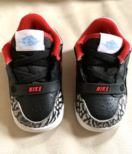 Nike Jordan Legacy 312 Low Toddlers Black/Grey/Red  Blue Swoosh US 4C- CD9056
