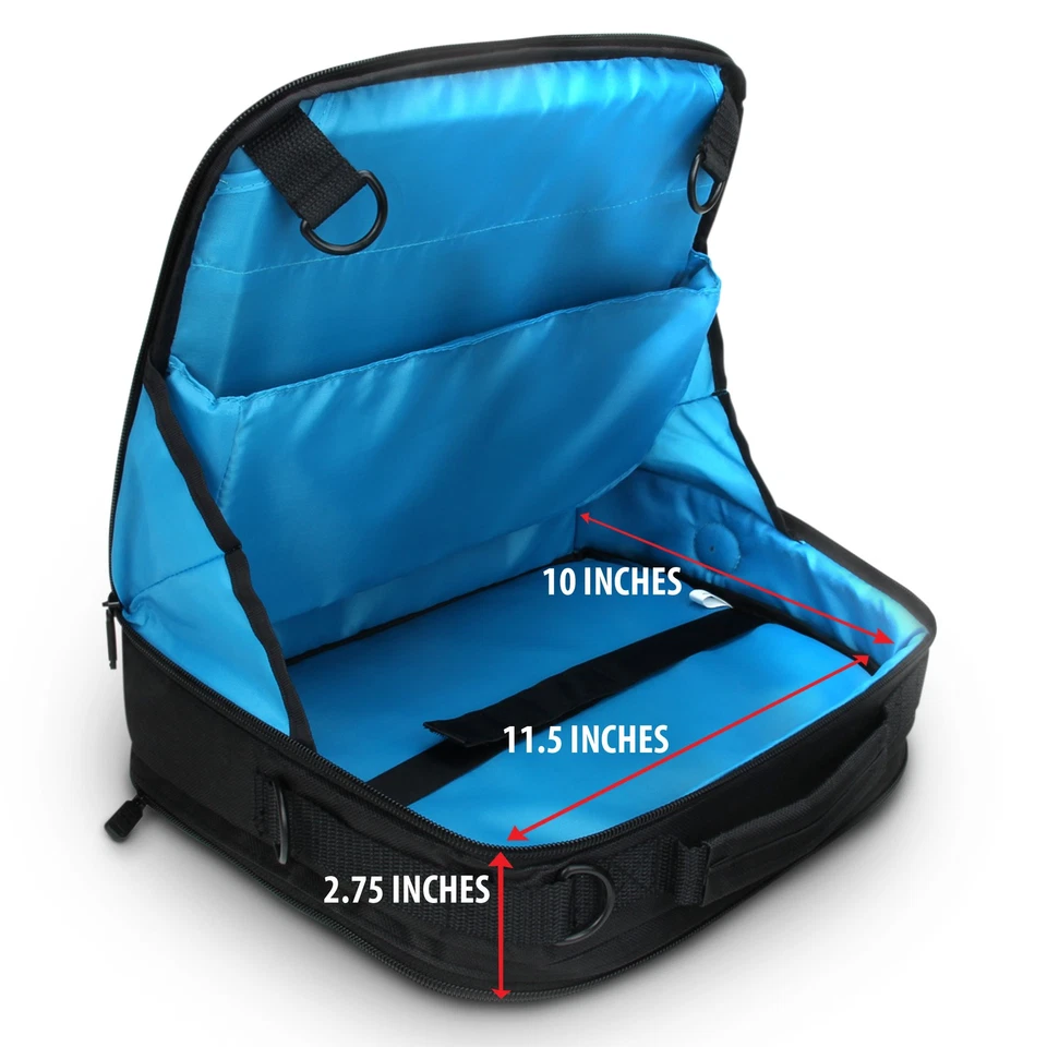 Estuche para Reproductor de DVD Portátil USA GEAR, Bolsa de Viaje para Reproductores con Pantallas de 7" a 10" Foto 3 de 4