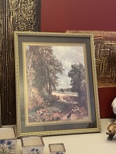 Vintage Framed Print Of The Famous Painting “The Cornfield” By John Constable