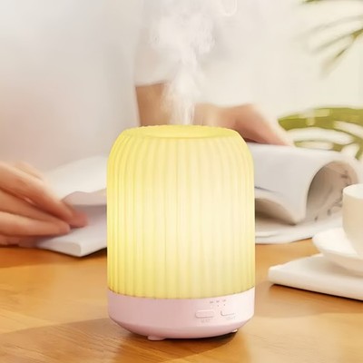 250ml Essential Oil Diffuser Ultrasonic Aromatherapy Humidifier 7 LED White
