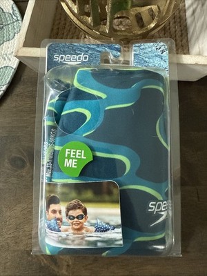 New sealed Speedo Fabric Armbands Swimming Pool Floaties Green/Blue Ages 2-12