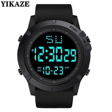 Waterproof Digital Sports Watch Military Tactical LED Backlight Wristwatch Men