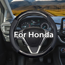 15 38cm Leather Car Steering Wheel Cover For Honda Accord Cr-z Cr-v 15 38cm Leather Car Steering Wheel Cover For Honda Accord Cr-z Cr-v
