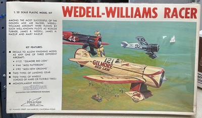 Williams Bros. #32-121 1 32 Wedell-Williams Racer Kit - Model Kit