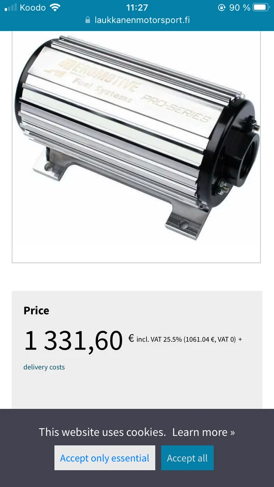 Aeromotive Pro-Series In-Line Fuel Pump - Bild 4 von 4