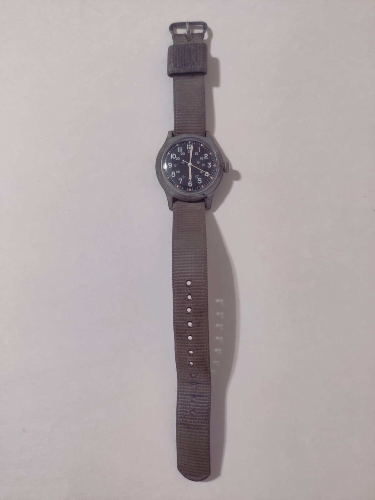Vintage Benrus Belforte MIL-W-46374A Vietnam 1975 Mens Military Watch i19221