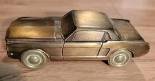 VINTAGE 1965 FORD MUSTANG CAR COIN BANK BANTHRICO METAL