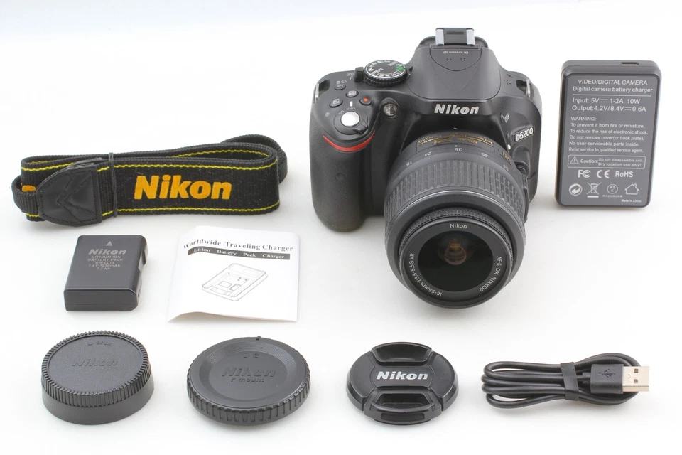 SC10555 [MINT] Nikon D5200 24.1MP Digital Camera AF-S DX 18-55mm G VR Lens JAPAN - Image 2 of 4