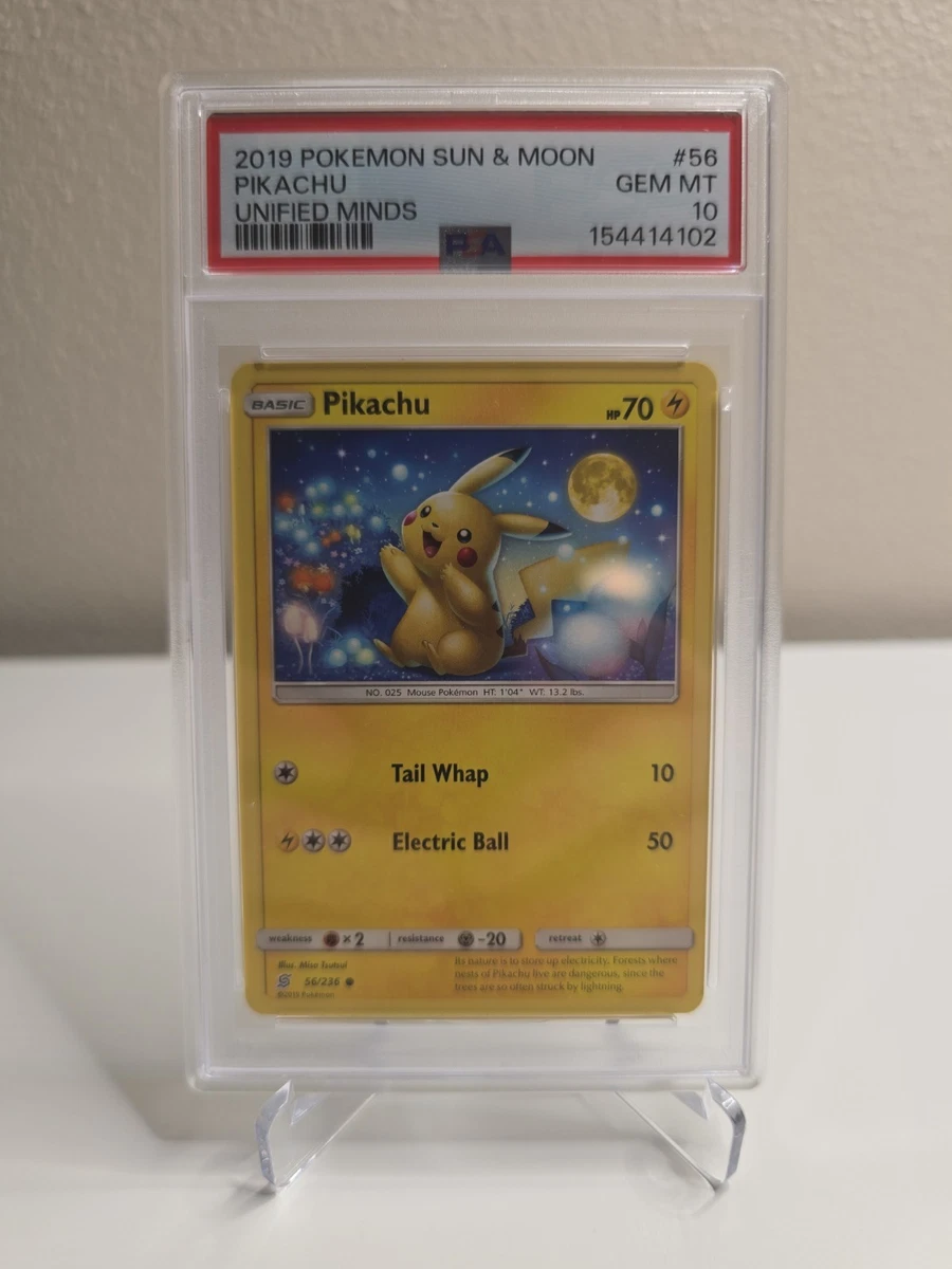 Pikachu Pokémon TCG Grade 10 Common Individual Collectible Card