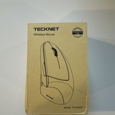 TeckNet Ergonomic Vertical Wireless Mouse TK-MS007 USB Receiver Black