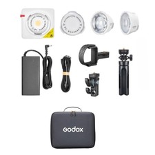 Godox ML100R RGB LED Video Light Kit 15   36  Lens  Power Bank Holder Kit 