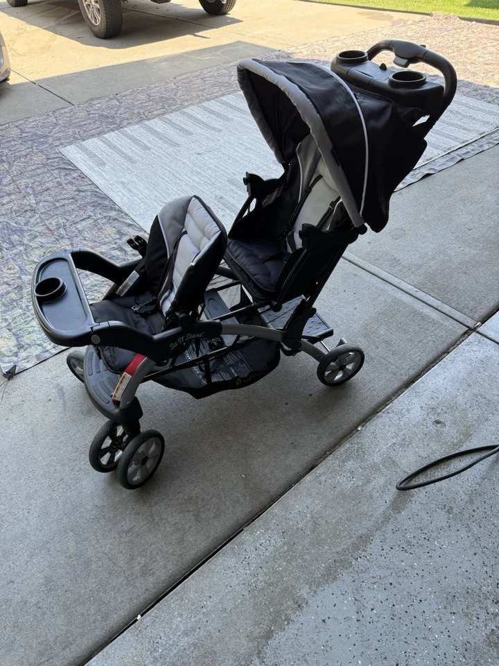 BABY TREND SIT AND STAND Double Stroller with Cup Holders and Underseat Storage - Image 3 of 3