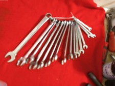 Vintage "Snap-on" 16 Pc. METRIC OEXM A & B Mixed Combination Wrench Set 7MM-22MM