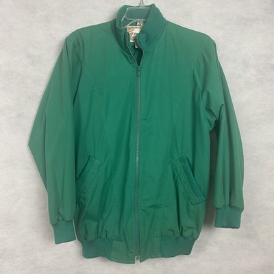 Vtg Catherine Hall Bomber Jacket Women s Small Green 80s 90s