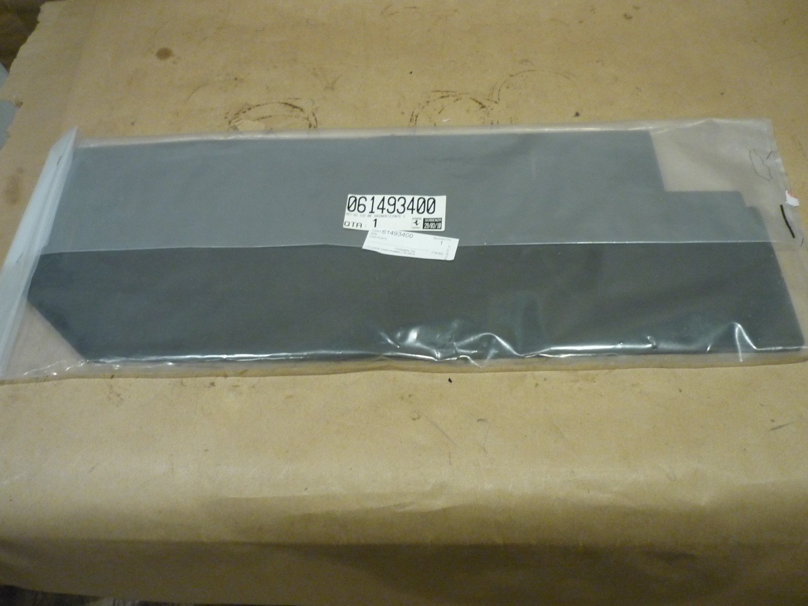 Ferrari Testarossa - LH Central Sound Insulation LHD (NEW) - P/N 61493400