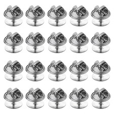 150 Sets Metal Clutch Keepers Badge Pins Backings Cap Brooch Clasp