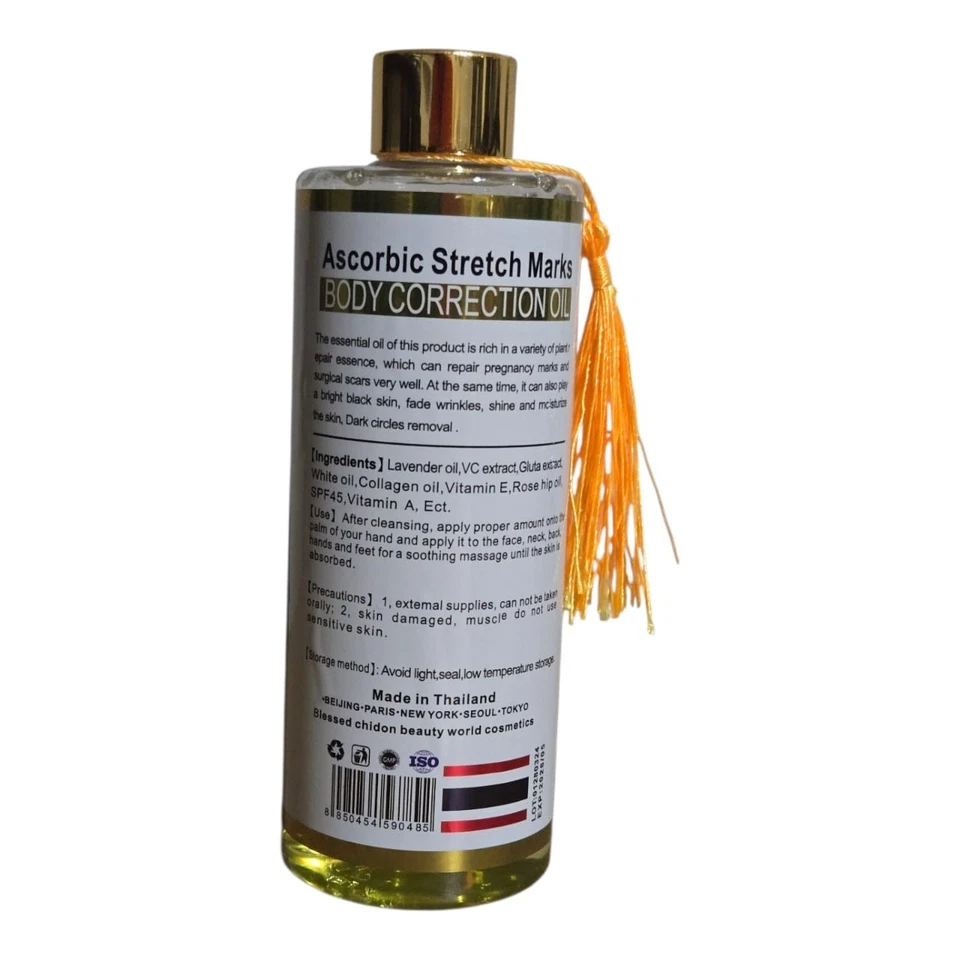 Ascorbic stretch-mark Oil,Body Oil For Scars & Stretch marks, Oil Hydrates Fades - Image 3 of 4