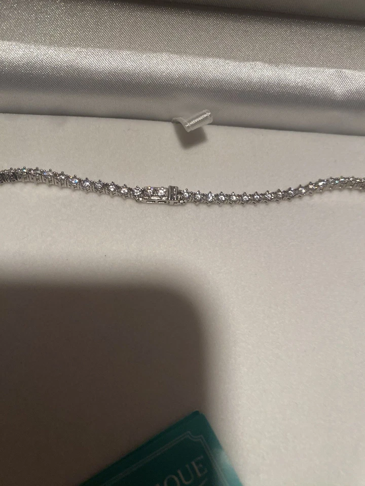 Collana Argento Con Diamanti Sintetici - Immagine 2 di 4