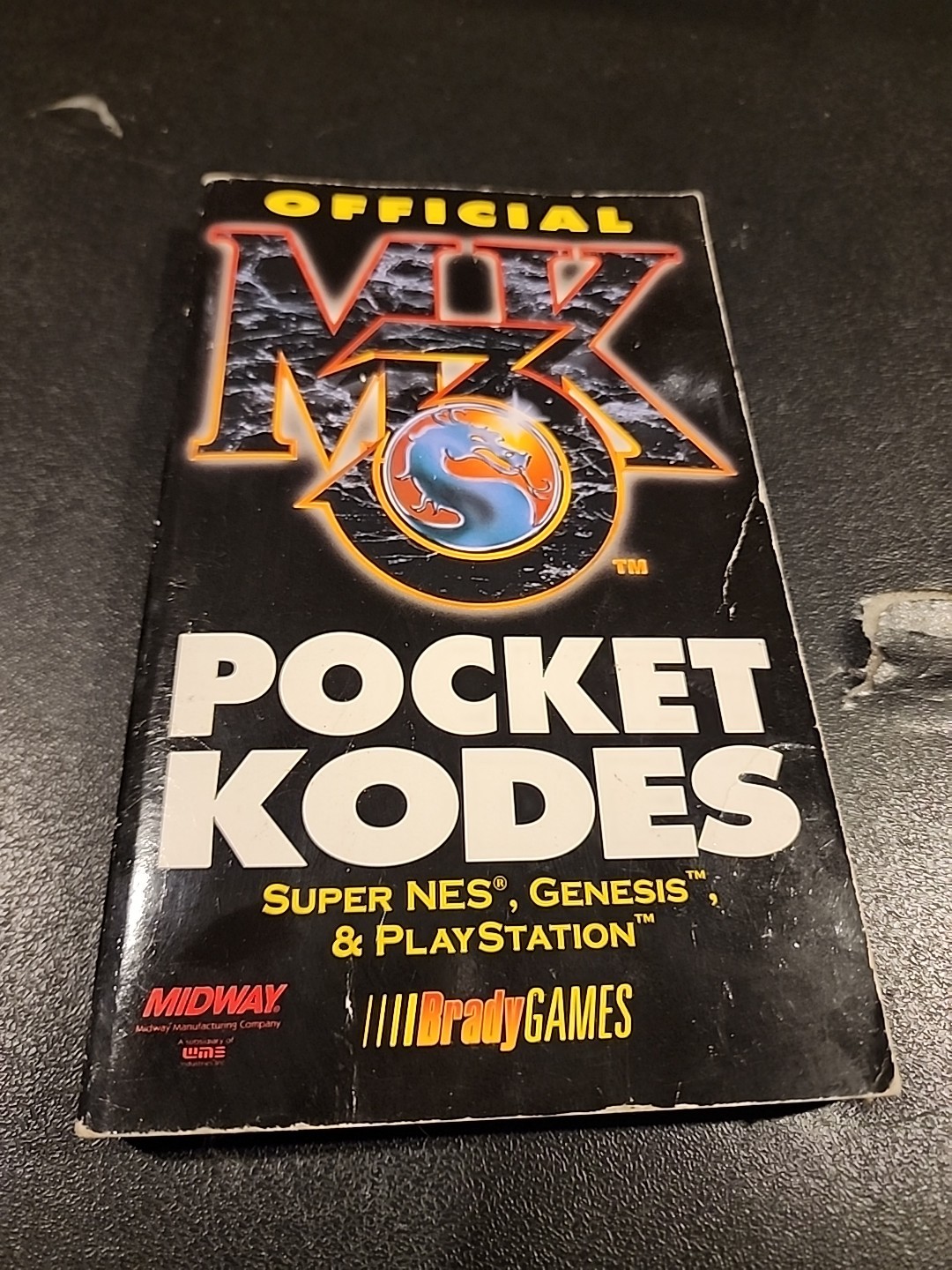 MK3 MORTAL KOMBAT 3 POCKET KODES (OFFICIAL STRATEGY GUIDES) By Bradygames.