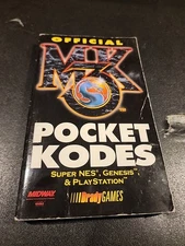 MK3 MORTAL KOMBAT 3 POCKET KODES (OFFICIAL STRATEGY GUIDES) By Bradygames.