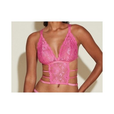NWT Cosabella SEXY Strappy Crop Cami Top S Pink Never Say Never Tie Me Dwn Curvy