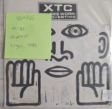 XTC Senses Working Overtime Vinyl Record 7" VG+/VG VS462 1982