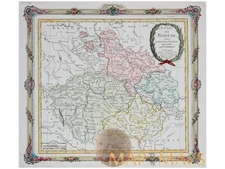 Bohemia Antique Map – États de Bohême Brion de la Tour 1766