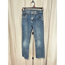 Wrangler Boys Slim Fit Jeans Medium Wash Blue Denim Size 10 Slim 5SCBWS2
