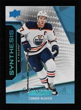 2019-20 Upper Deck Engrained Synthesis Blue 11/50 Connor McDavid #S-1 00d2