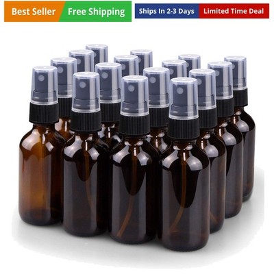 Spray Bottle, 2 oz Fine Mist Glass Spray Bottles, Little Refillable Liquid Co...